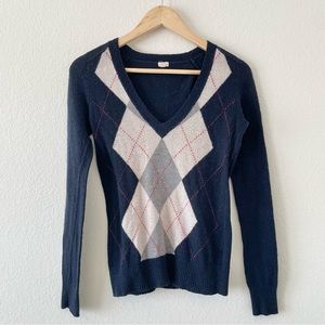 J. Crew Argyle Sweater